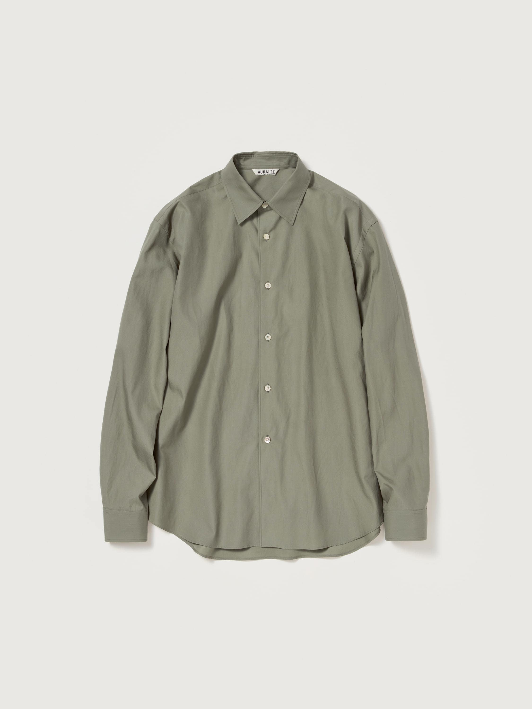WASHED FINX TWILL SHIRT 詳細画像 OLIVE 1