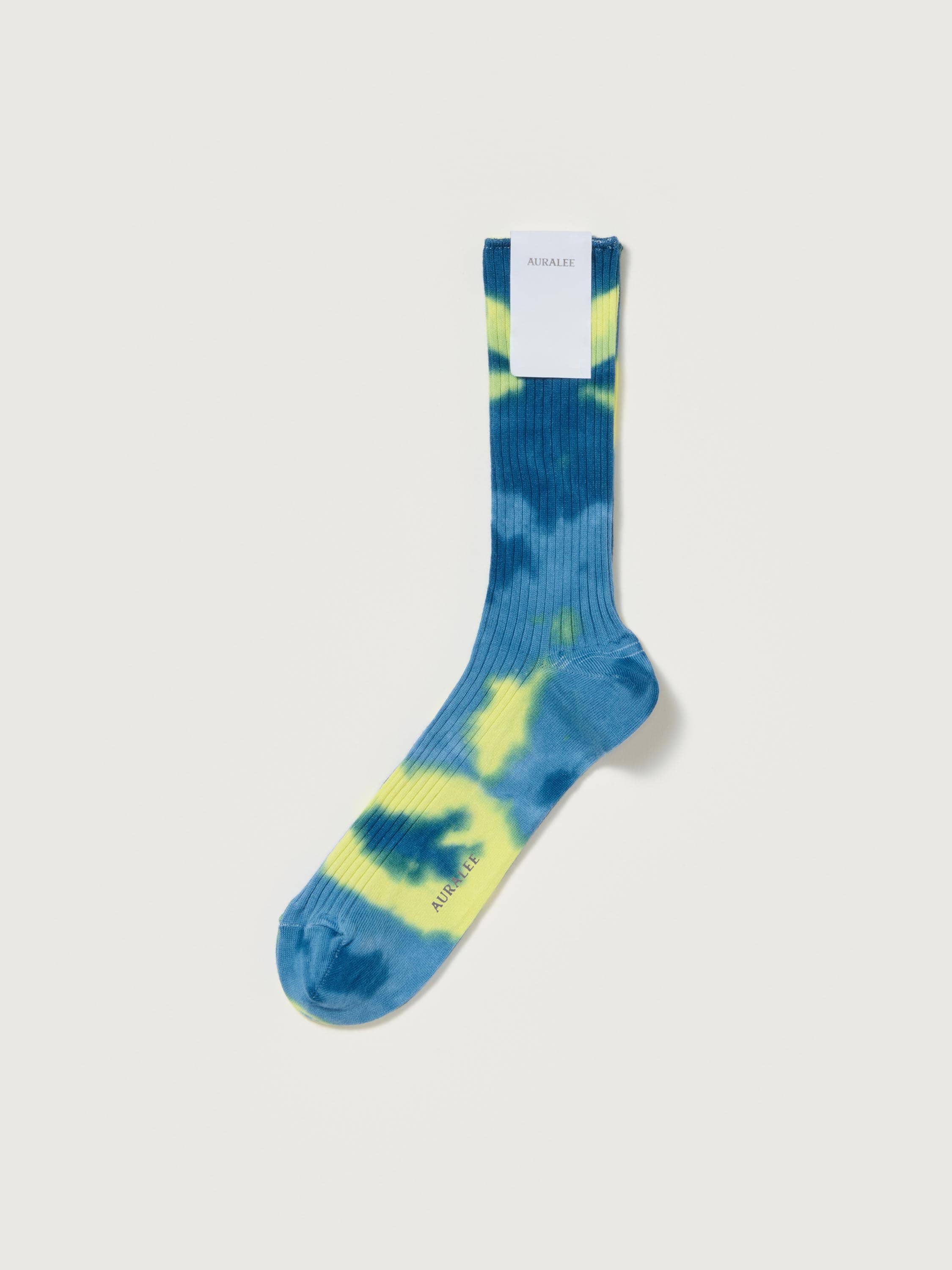 GIZA HIGH GAUGE TIE-DYE SOCKS 詳細画像 YELLOW × BLUE 1