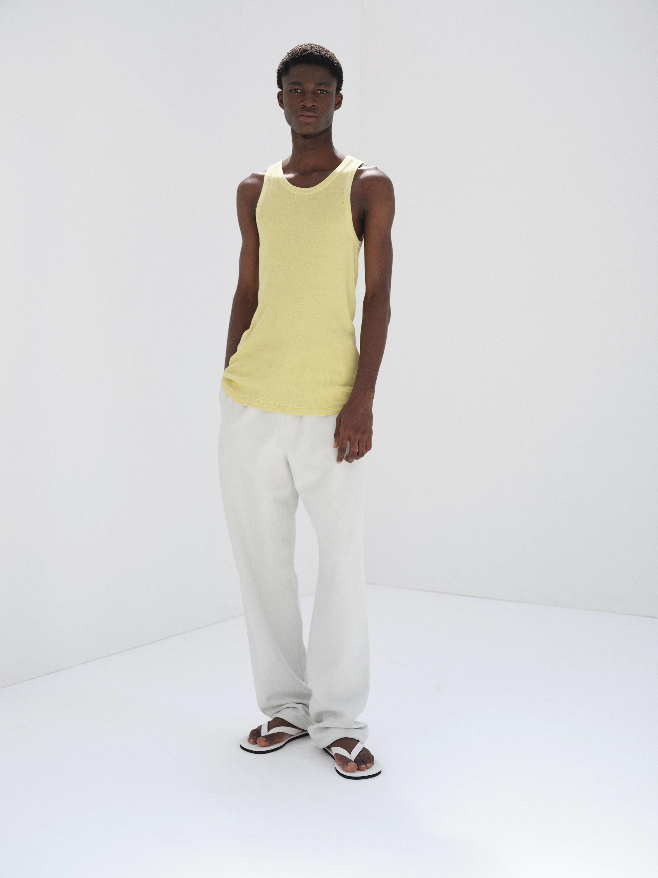 ORGANIC SOFT RIB TANK 詳細画像 DUSTY YELLOW 1